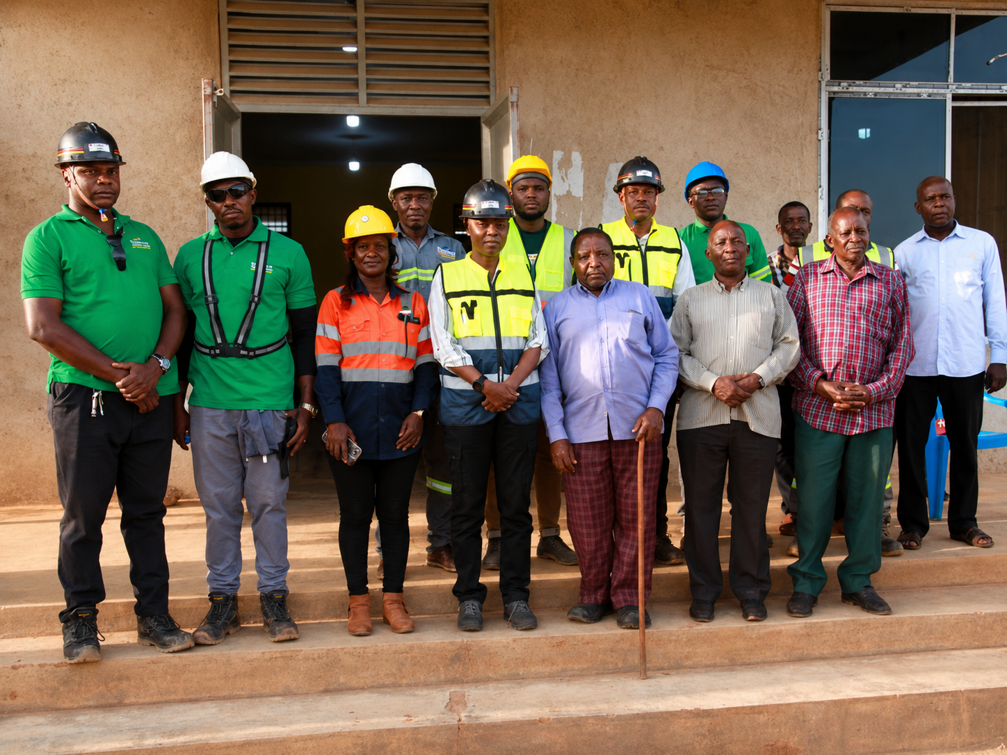 Busolwa Mining team and community representatives